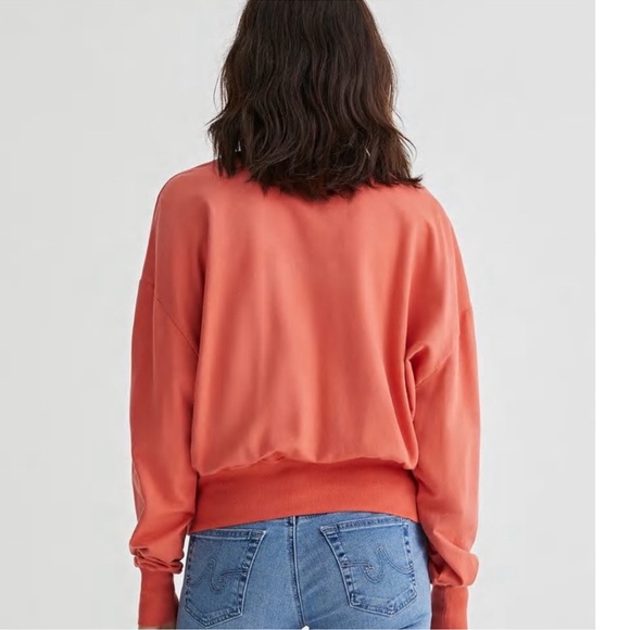 AG Adriano Goldschmied Kylan Sweatshirt Coral in Small - oversized NWT - Picture 4 of 13